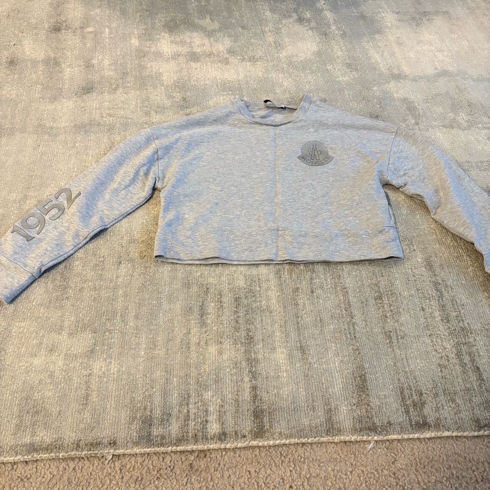 Moncler Gray Crewneck Sweatshirt